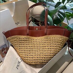 ✨ Polène Cyme Raffia Tote Bag